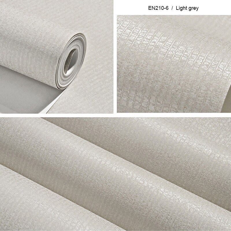 Roll wallpaper Modern simple plain non woven wallpaper bedroom living room wallpaper Hotel solid color wallpaper U187: EN210-6