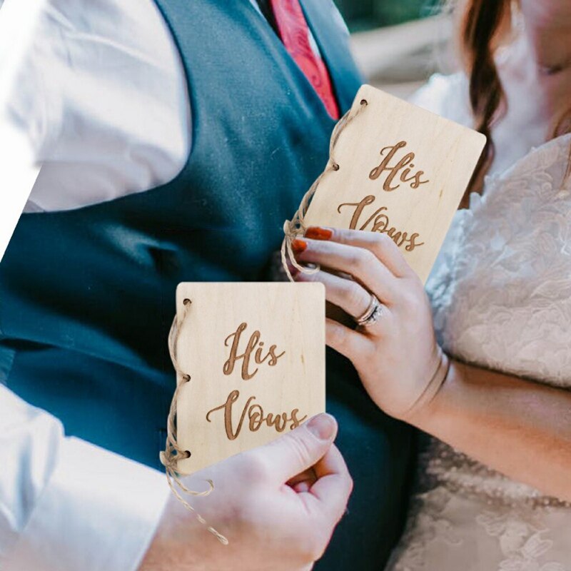 2 stuks Creatieve Zijn En Haar Gelofte Boeken Kraftpapier Bruin Stevige Boekje Gelofte Notebook Voor Journal Engagement Wedding