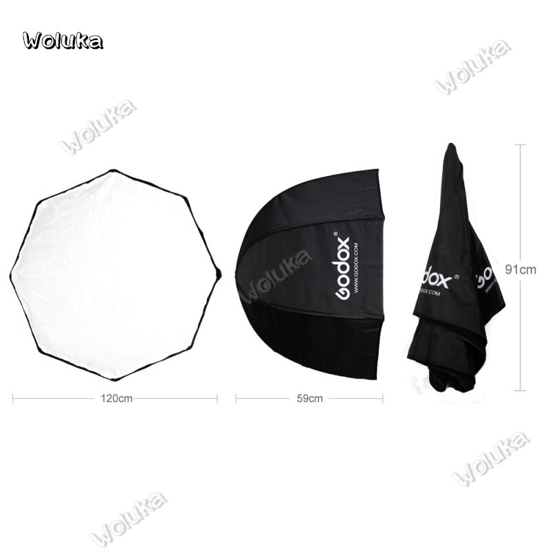 Godox 120cm 48 "paraply ottekant softbox blødt lys paraply flash studio reflektor softbox til studio flash speedlite  cd40 t03