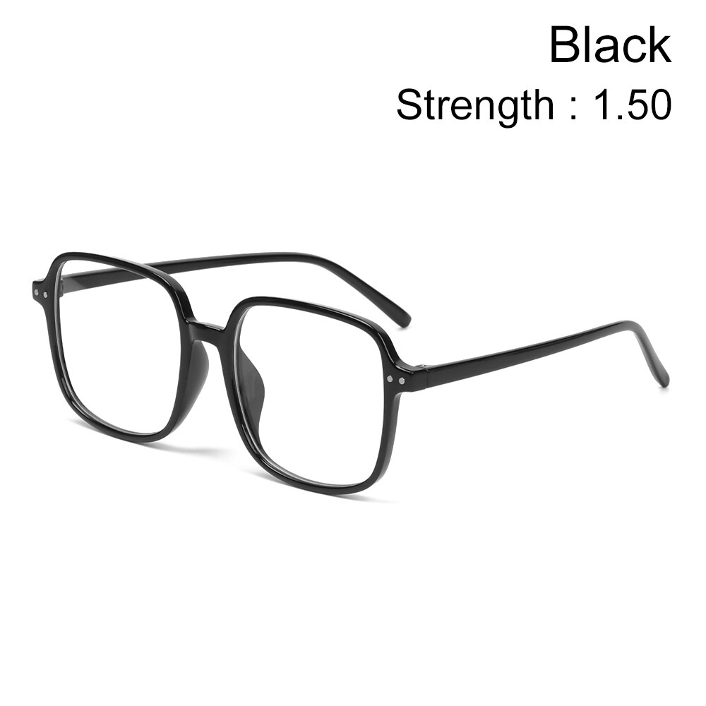 Anti-blauw licht ultralichte high-definition transparante vierkante bril straling myopie bril optische bril  -1.0 ~ -4.0: 03