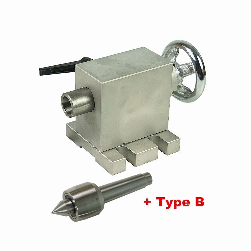 Eje rotativo cnc, contrapunto de actividad en contrapunto MT2, máquina de grabado del torno, Portabrocas: Tailstock B