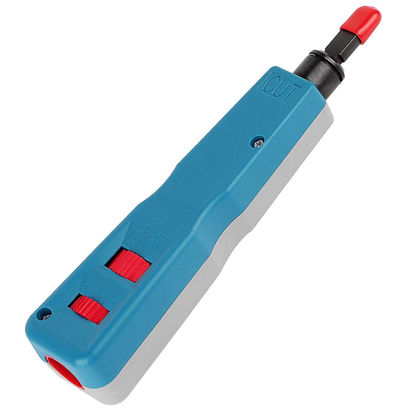 Impact and Punch Down Tool 110 Punch Down Tool Ethernet Punch Down Tool with Enlarged Blade Storage
