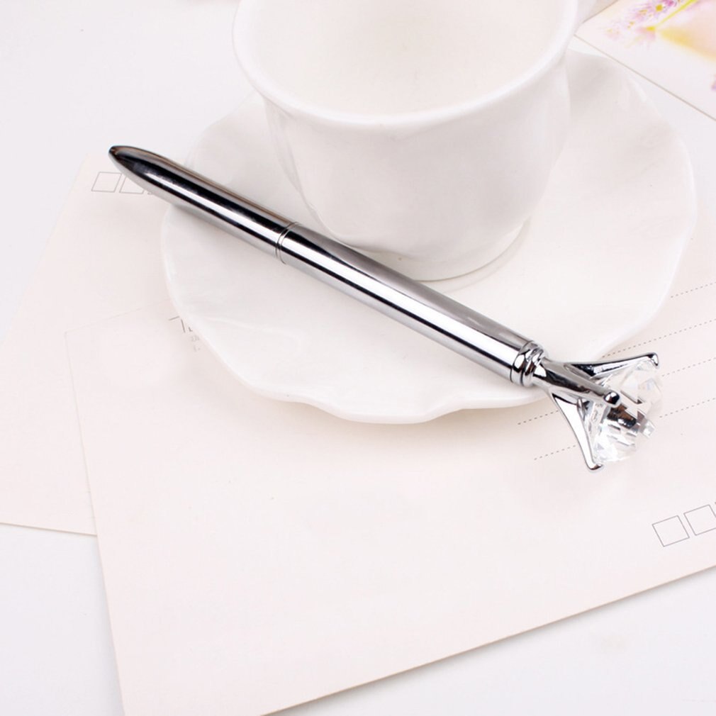 Luxe draagbare grote kristallen pen diamanten balpennen briefpapier balpen thuiskantoor schoolbenodigdheden
