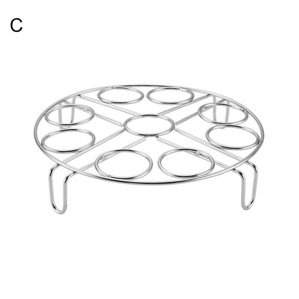 Useful Steaming Rack Safe Anti-rust Egg Steamer Rack Heat Insulated Egg Basket Cook Accessories Egg Steamer Rack: C