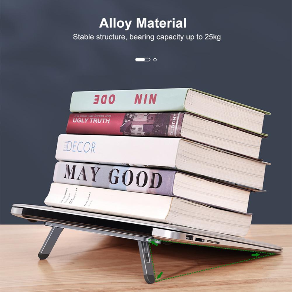 Bærbar stativ støtte notebook tilbehør macbook pro stativ mini foldbar bærbar bærbar holder til bærbar kølestativ