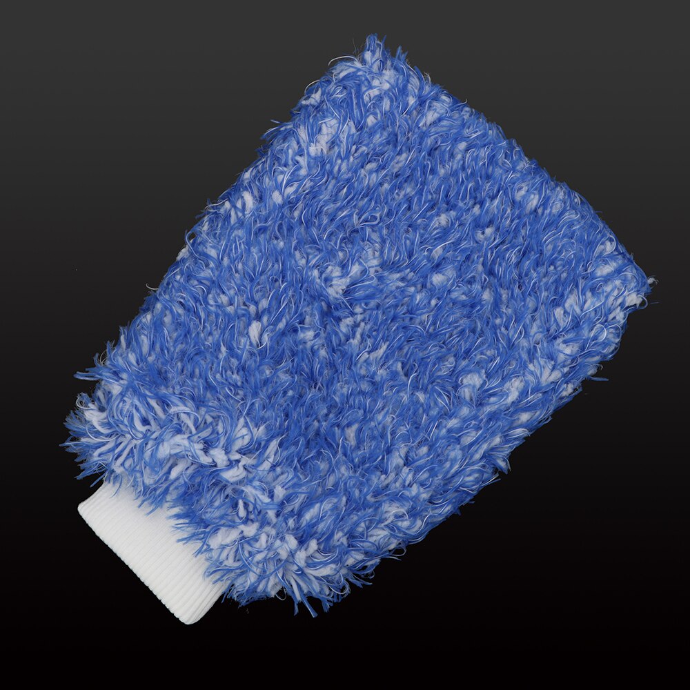 LEEPEE gants de lavage éponge douce facile à utiliser voiture détaillant Auto entretien peinture soin voiture nettoyage: Blue