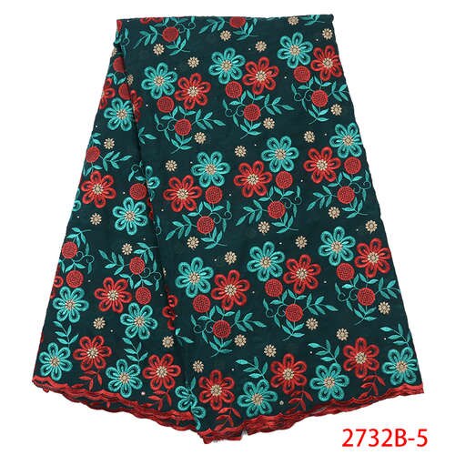 Swiss Voile Lace in Switzerland ,African Cotton Lace Embroidery Dry Lace Fabric for Nigeria Dress KS2733B-1: Picture 5