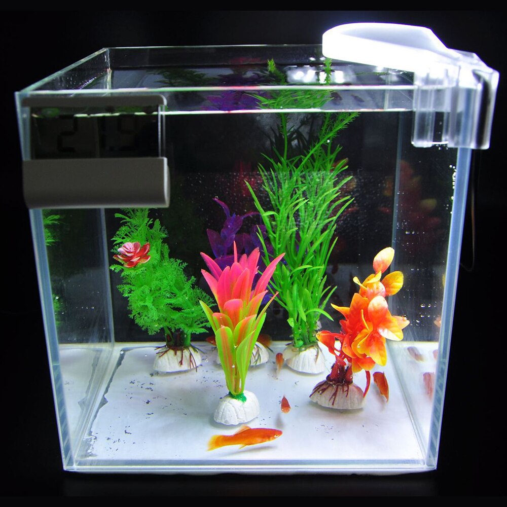 Mini 5w clips led akvarie lys vandtæt vandplanter vokse lampe clip-on undervands nedsænket akvarium led bar lys værktøj