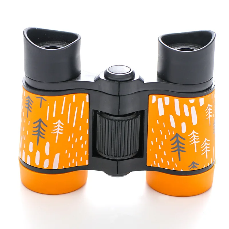 Télescope Binoculaire pour Enfant, ApprentiCumbria de l'Observation des Oiseaux, Optique Pliable, 4x30mm: Orange