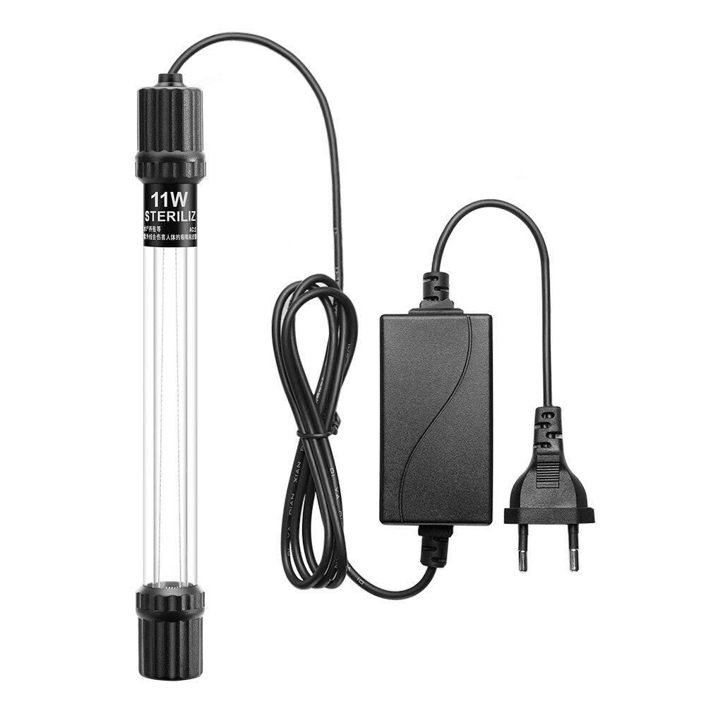 Aquarium Fish Tank UV Lamp Submersible UV Sterilizing Lamps UV Algae Removal Tube Lights Water Clean Green Algae Clear Light: 11W