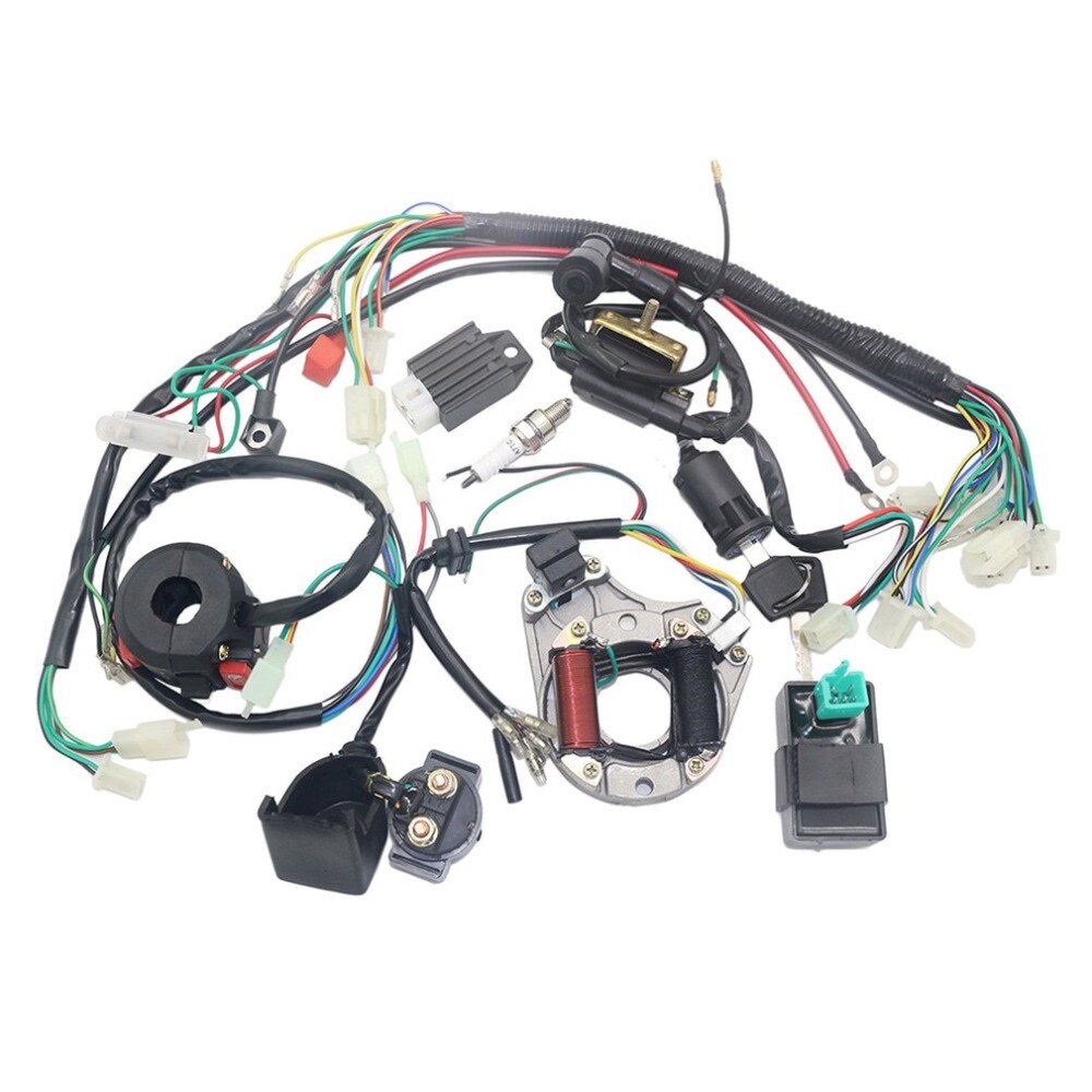 Electrics Stator Coil CDI Wiring Harness for 4 Stroke ATV KLX 50cc 70cc 110cc 125cc Quad Bike Buggy Go Kart Pit Dirt Bikes
