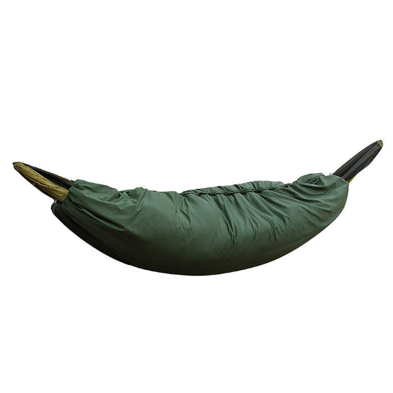 Vinter utomhus hängmatta överdrag camping ultralätt hellängd sovsäck filt dragkedja elastisk hängmatta 200*75cm