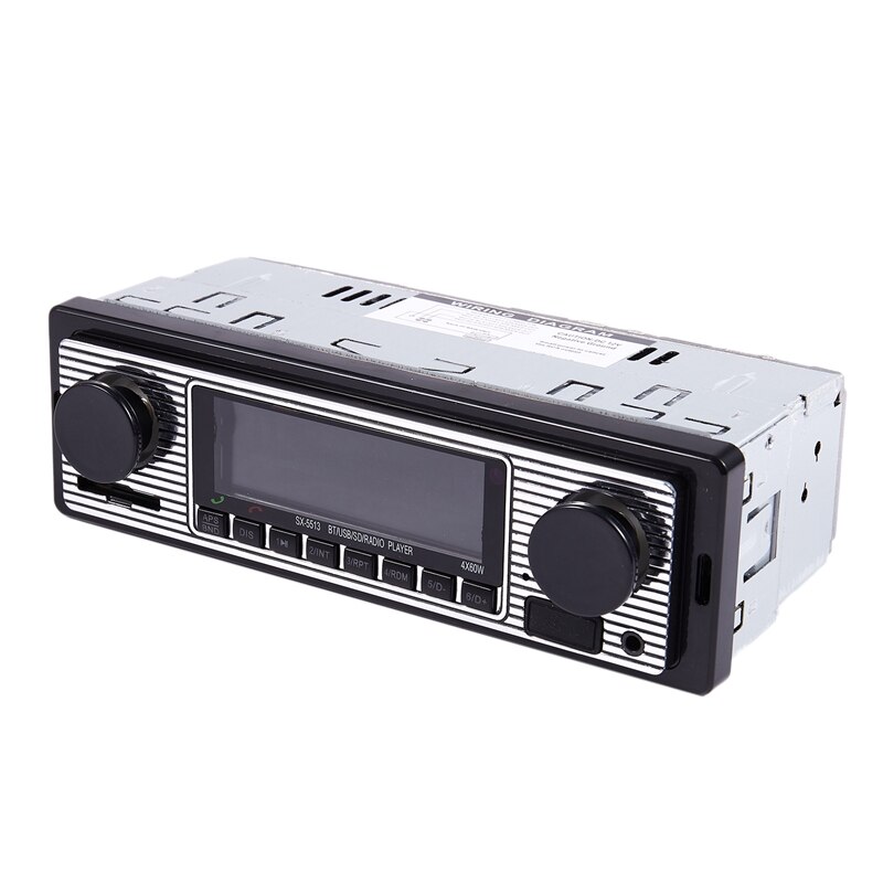 Bluetooth Vintage Auto Radio MP3 Speler Stereo Usb Aux Klassieke Auto Stereo O