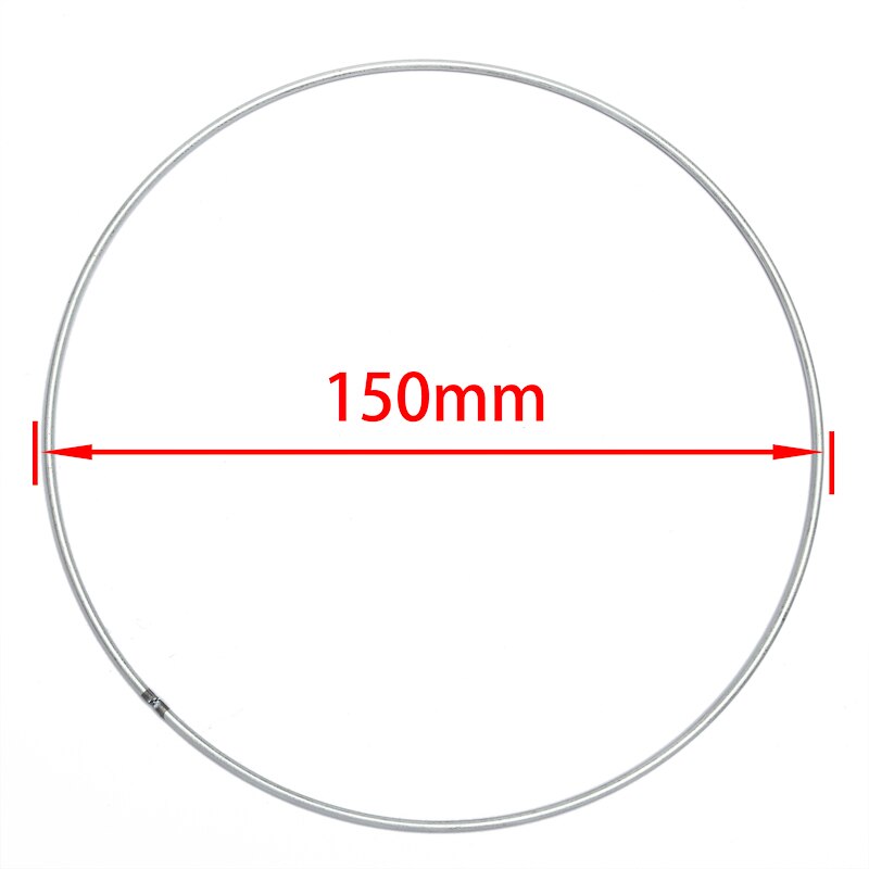 10pcs 35-400mm Dream Catcher Reve Circle Rings Findings Hanging Round Circle Metal Pour Attrape Reve Net Jewelry Keychain DIY: 150mm