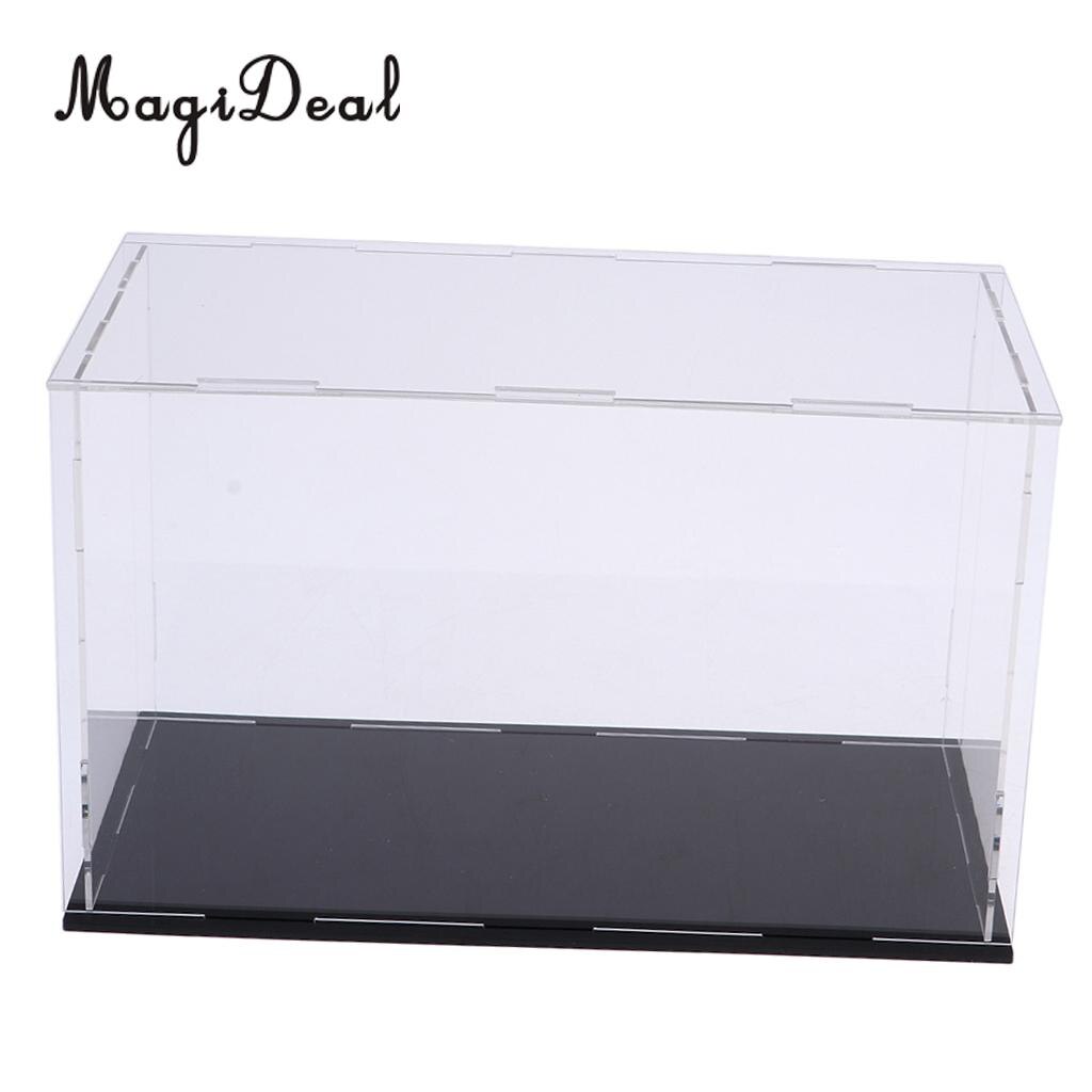 MagiDeal – vitrine en acrylique, boîte d&#39;exposition anti-poussière pour avion, voiture, bateau modèle 8*7*6 pouces
