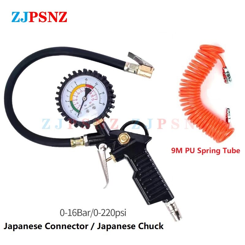 0-220 psi 0-16 bar auto bil japan däck lufttrycksmätare däckinflator däcktryck digital display bildäck tryckmätare: Mång
