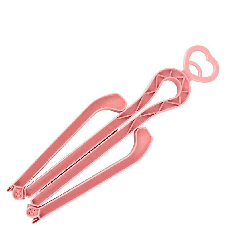 Bottes en plastique PP de pour femmes et hommes, extenseur de chaussures légères, évite le pliage, bottes hautes à Clip, forme d'amour: Rose