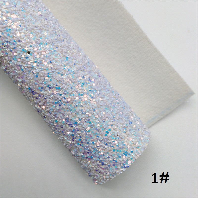 Glitterwishcome 21X29CM A4 taille paillettes tissu, gros cuir pailleté, Faux cuir PU tissu vinyle pour les arcs, GM502A: 1