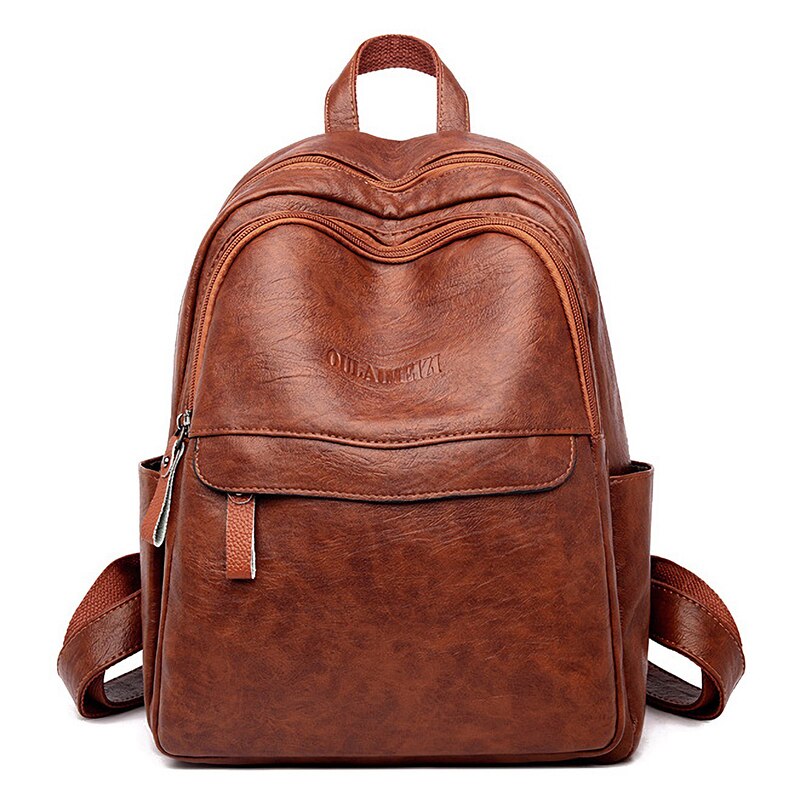 Las mujeres de Simple remache mochila Colegio viento mochila para chicas adolescentes mujer bolsa de la escuela mochila mujeres mochila