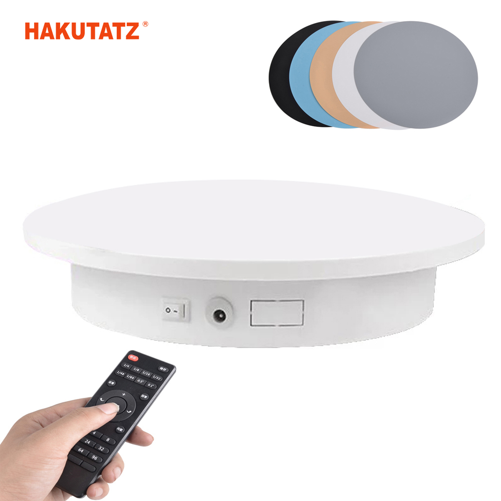 360 Degree Photography Electric Rotating Turntable Display Stand for Jewelry Product Display Electric Smart 3D Scan Pan with PVC