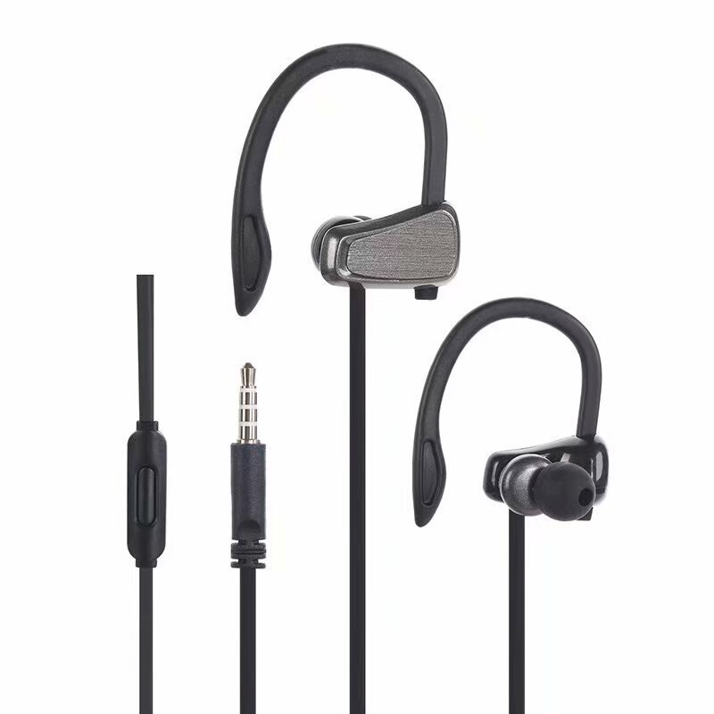 Senza fili Auricolare Bluetooth 4.1 Stereo Binaurale Regalo Impermeabile e Sudore a prova di Sport del Trasduttore Auricolare Del Telefono Mobile Universale Gancio per L'orecchio: C447-black