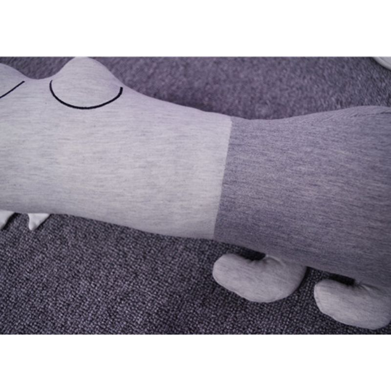 Parachoques de cama de bebé de 185cm, Protector de cuna de muñeca de cocodrilo de dibujos animados, accesorios para guardería infantil XXFE