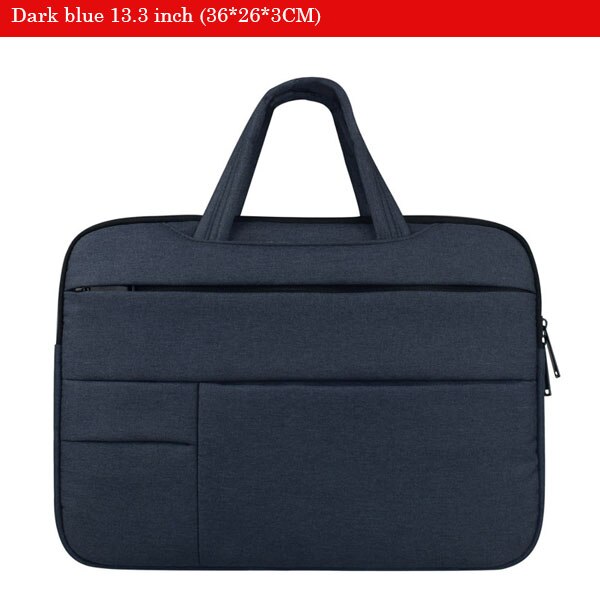 Soomile 12-15 Laptop Tasche Tragbare Männer Aktentasche Multi-funktion Notebook Computer Tasche Männlichen Einfache Büro Business Handtasche: dark blue 13.3 inch