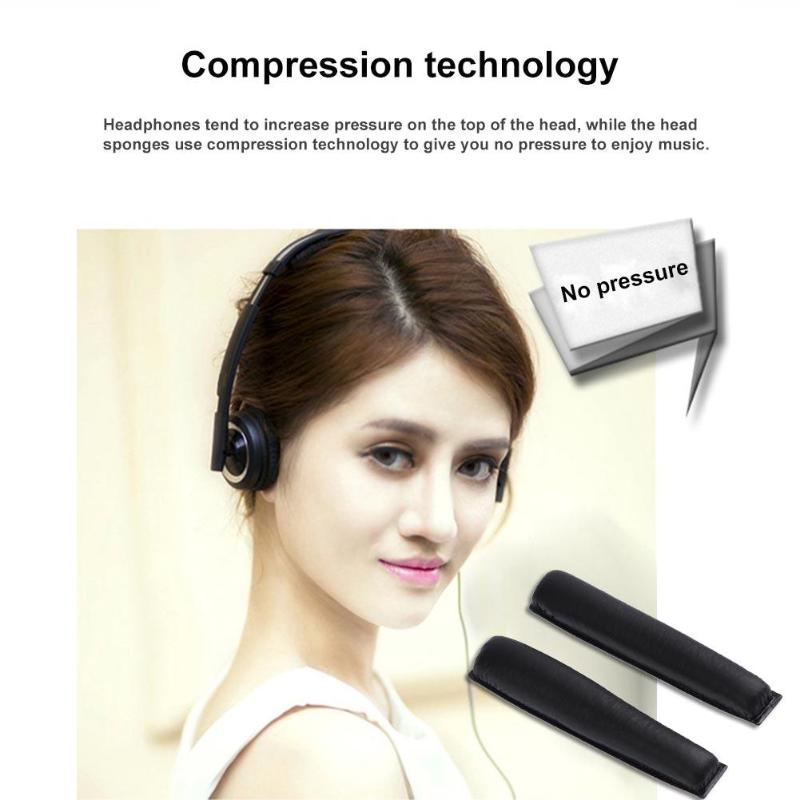 1 Paar Vervanging Oorkussen Met Hoofdband Kussens Zwart/Wit Voor Sennheiser PX100 PX200 PX80 Hoofdtelefoon Headsets