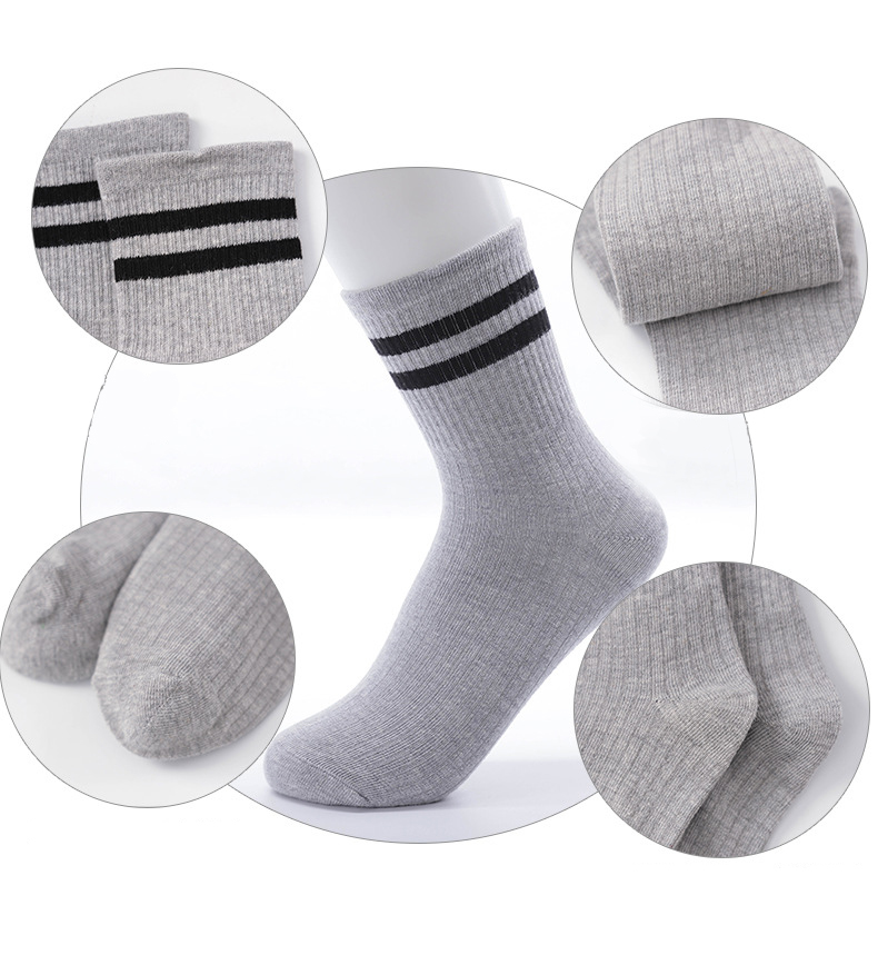 High School Girls Cotton Sports Japanese Loose Striped Crew Socks Colorful Women Sox Harajuku Retro Cute Funny Socks