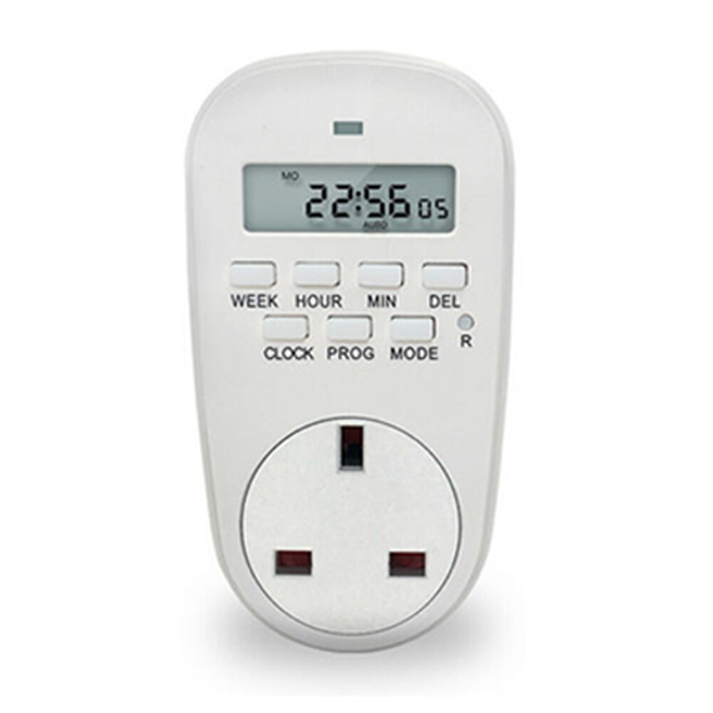 Elektroniskt uttag digital timer 12/24 timmars brytare 7 dagars uttag programmerbar digital timer digital timer uttag: Default Title