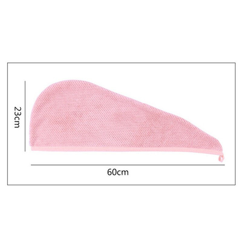 Color sólido del pelo de las mujeres Toalla de terciopelo de Coral de baño súper absorbente de secado rápido Toalla de baño de microfibra cabello seco de salón toallas