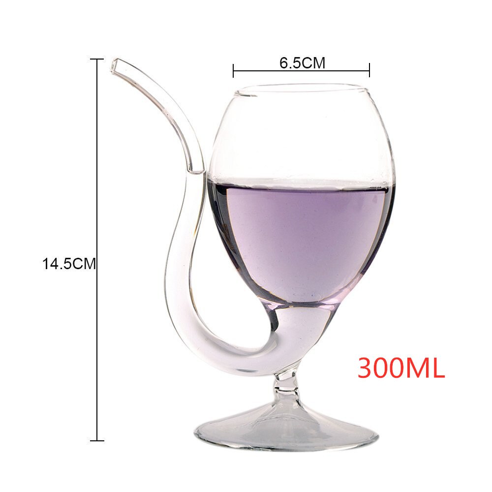 2 stk/parti vampyrfilter vinglass kopper klar juice kopp beger med drikkerør halmglass til halloween parti klubb: 300 mlt