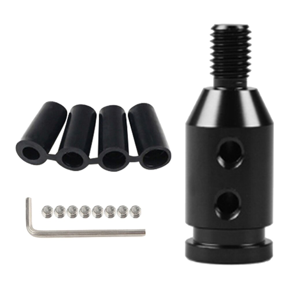 Aluminum Shift Knob Adapter for BMW Mini Non Threaded Shifter 10x1.5mm Black