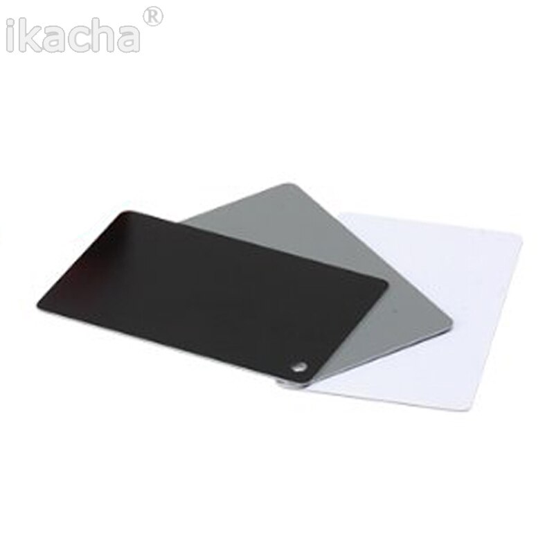 Kamera 3 in 1 Taschenformat Digitalkamera 18% weiß Schwarz Grau Abgleich Karten Mit Umhängeband Für Digitale fotografie