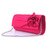 Wallike 2017 Moda Satin Evening Partido Prom Casamento Saco Da Bolsa Da Carteira das Mulheres Bolsa Da Senhora Forma Dura Rosas Cor Sólida embreagem: red