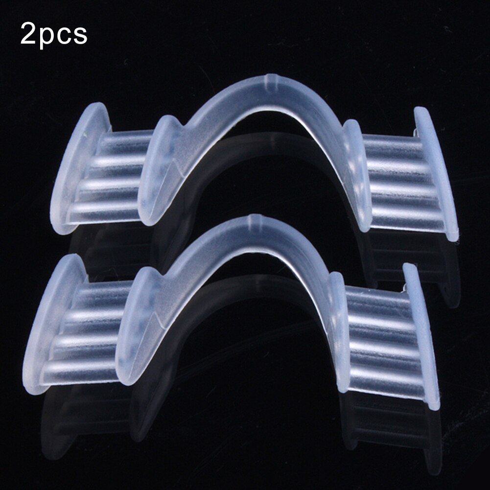 2 Pcs Volwassenen Tanden Retainer Slijpen Mond Guard Siliconen Professionele Nacht Slapen Draagbare Slijtvastheid Dental Beschermende