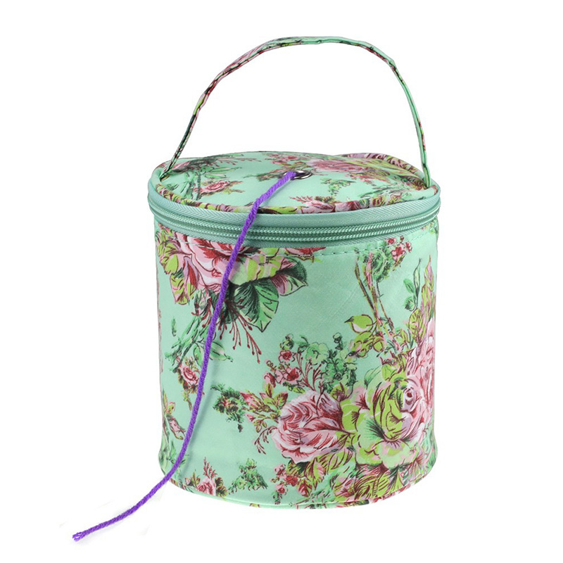 Neue Garn Häkeln Gewinde Lagerung Tasche Runde Gestrickte Wolle Taschen Reise Organizer Lagerung Tasche NäHenne Werkzeuge Zubehör: 02