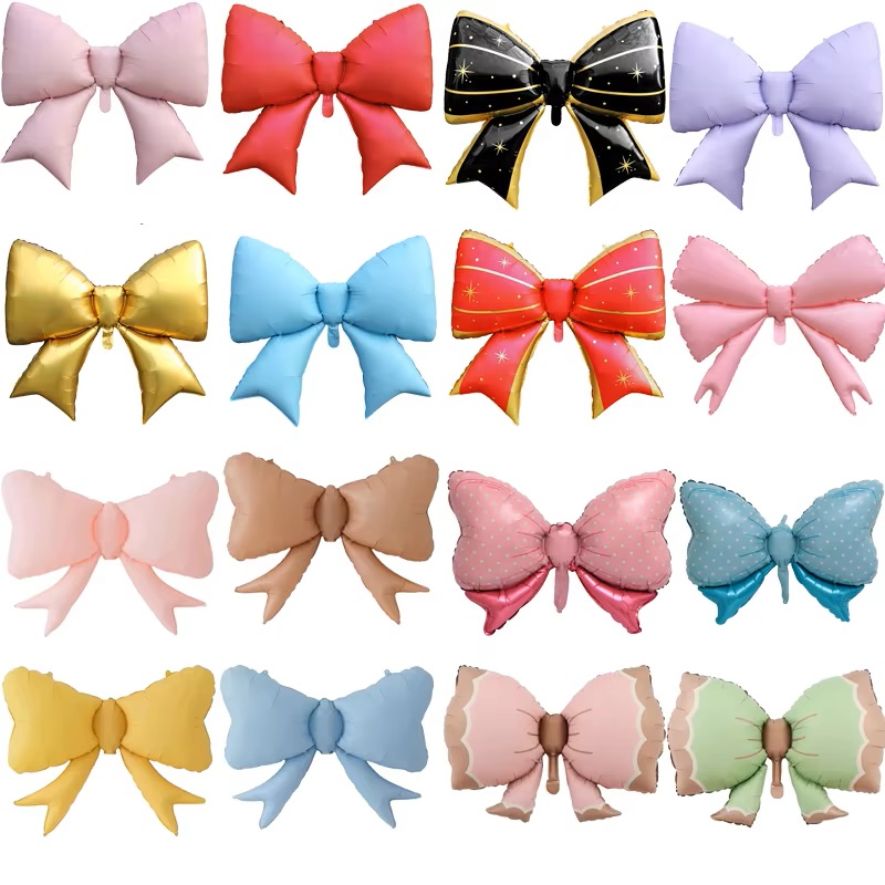 Strikvormig thema folie matte strik kinderverjaardagsfeest decoratie grote vlinderballon fotorekwisieten jubileum evenement decoratie