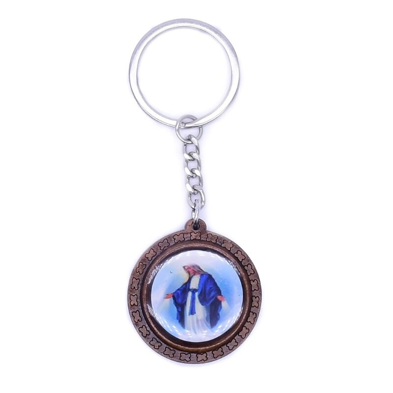 LLavero de icono religioso Vintage crucifijo cristiano Jesucristo