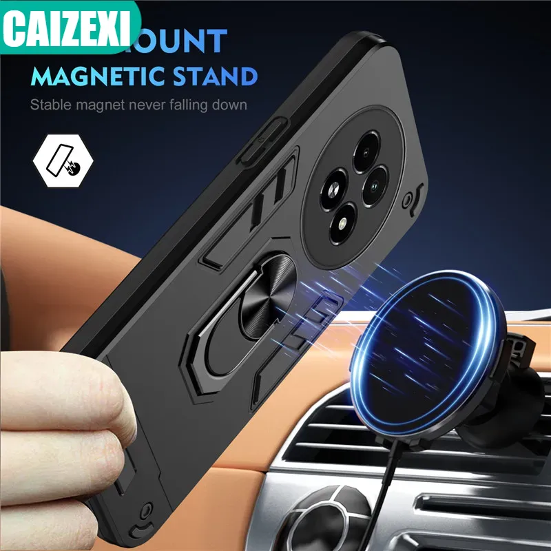 Rüstung Magnetische Ring Ständer Funda für Reame 13 Pro 5G Pro + Plus Fall Kamera Objektiv Schutz Abdeckung für realme 13 Capa