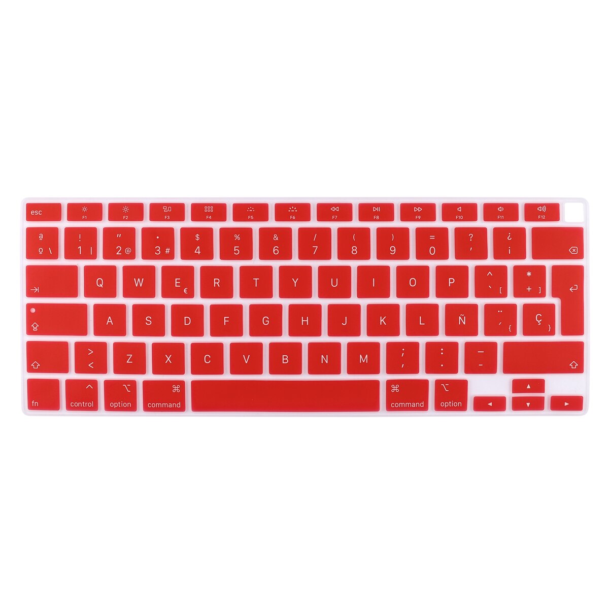 UNS/EU Geben Typ Spanisch/Russisch/Französisch Englisch Tastatur Abdeckung Für MacBook Air 13 A2179 A2337 touch ID Transparent Haut: EU Spanish red