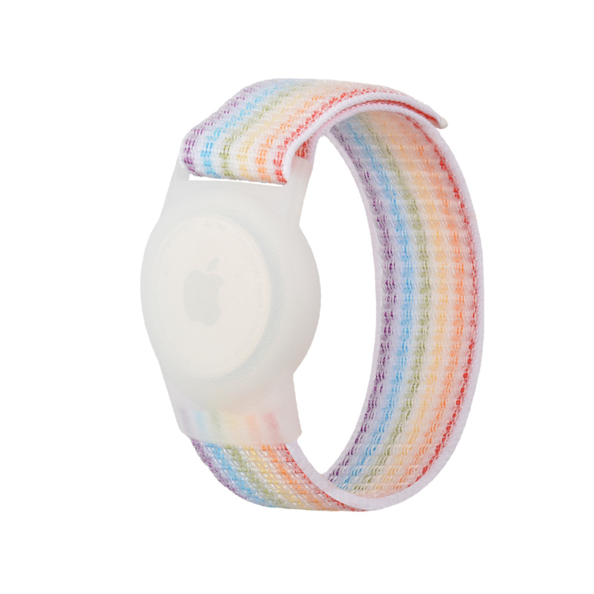 Kids Polsband Voor Apple Airtags Lichtgewicht Houder Anti Scratch Armband Voor Verstelbare Polsband Compatibel Met Apple Airtag: Seven Colors / 22CM