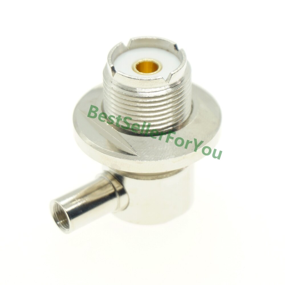 UHF Female SO239 SO-239 Jack Right Angle Solder Connector 90 Degree LMR195 RG58 RG400 RG142 Cable