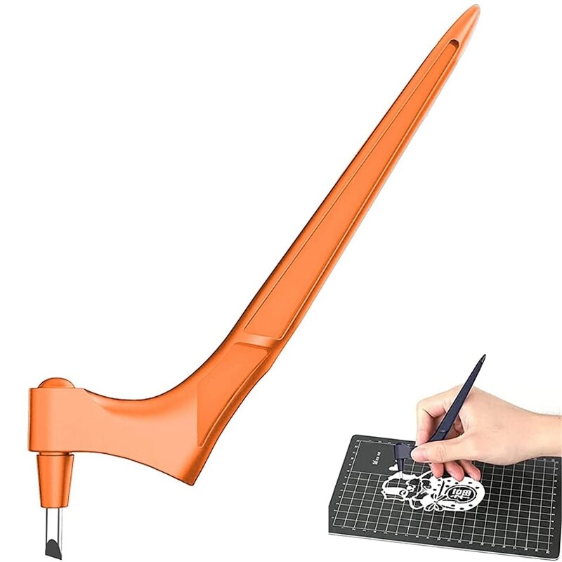 Art Cutting Tool for Craft Hobby Scrapbooking Stencil Black/ Blue/Orange/White: ORANG