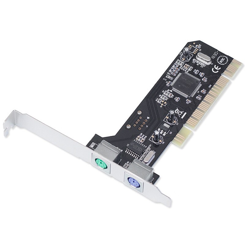 2 Ports Ps2 Ps/2 Pci Card+Low Profile Bracket Pci Ps2 Card For Pc Without Usb