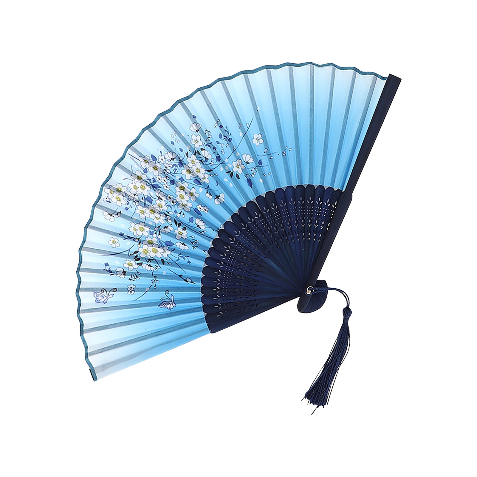 Abanico antiguo Abanico chino Abanico plegable antiguo Abanico de baile Abanicos de mano antiguos Artesanías decoradas Hanfu para fiestas de Halloween Artesanía: Morado