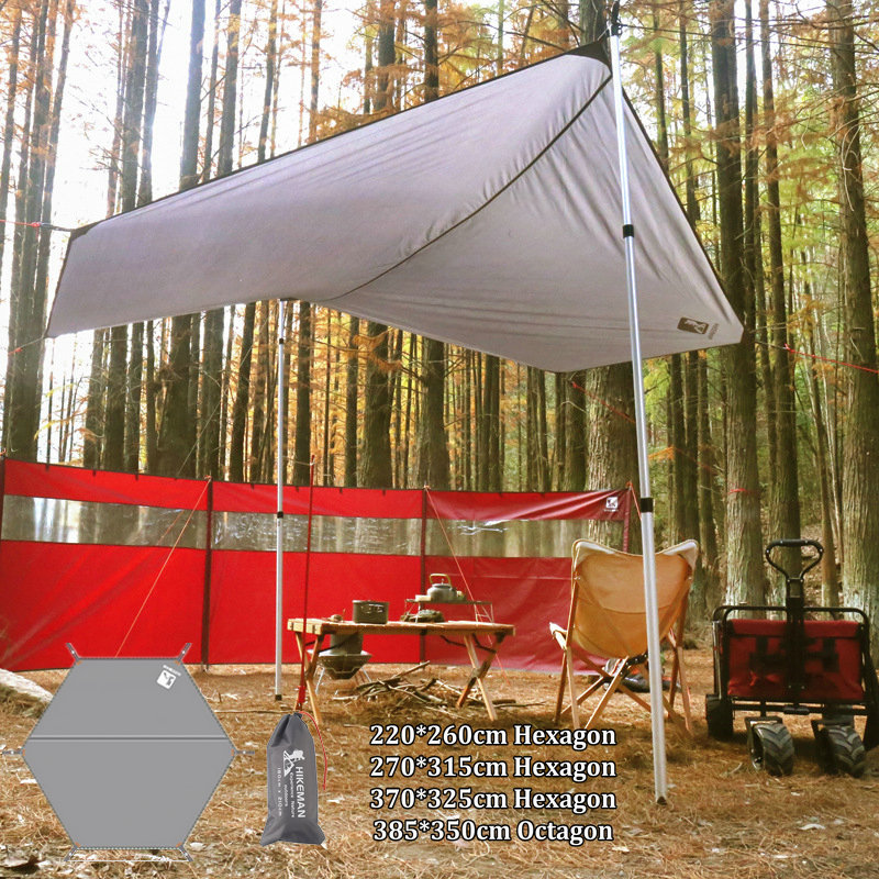 Camping Tent Tarp 210D Waterproof Ground Sheet Mat Multifunction Square,Hexagon,Octagon Picnic Mattress Car Awning Canopy