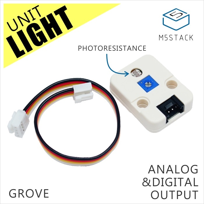 M5Stack unité d'éclairage officielle avec Port de photorésistance Grove sortie analogique et numérique Compatible avec le Kit IoT M5GO/FIRE ESP32