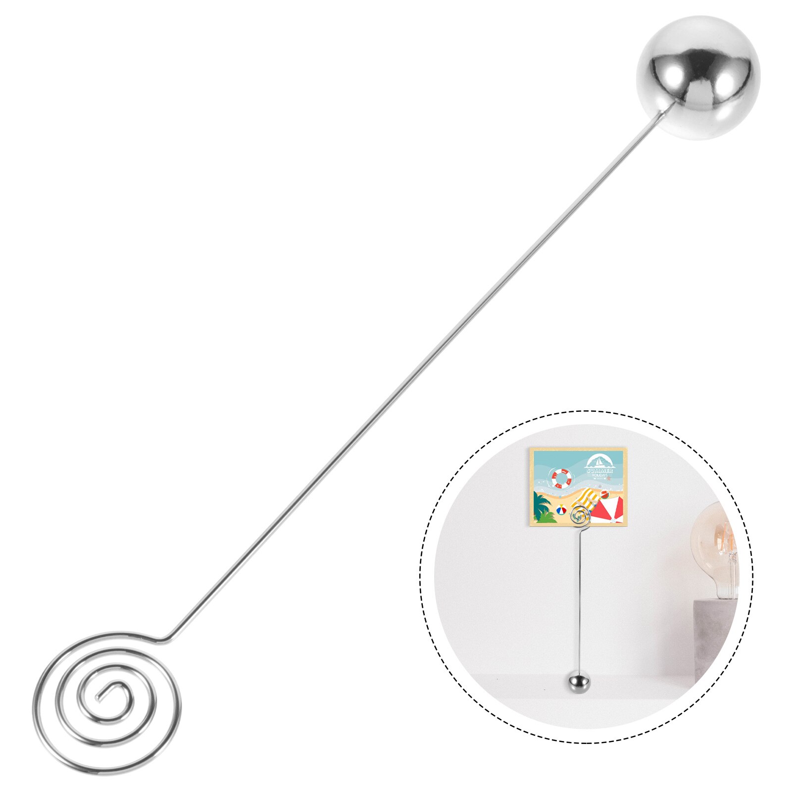 Number Note Holder Table Memo Holder Stainless Steel Picture Clip for Home Hotel Decor