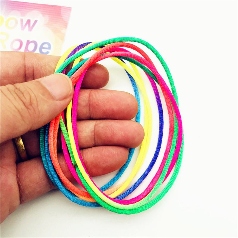 Kids Rainbow Colour Fumble Finger Thread Rope String Game Developmental Toy Puzzle Educational Game for Children Kids